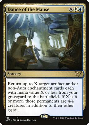 Dance of the Manse card from Commander: Kamigawa: Neon Dynasty