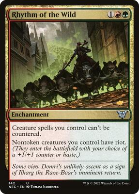 Rhythm of the Wild card from Commander: Kamigawa: Neon Dynasty