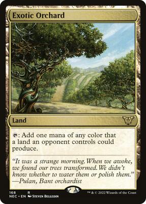 Exotic Orchard card from Commander: Kamigawa: Neon Dynasty