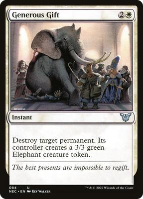 Generous Gift card from Commander: Kamigawa: Neon Dynasty