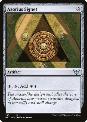 Azorius Signet card from Commander: Kamigawa: Neon Dynasty
