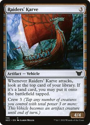 Raiders' Karve card from Commander: Kamigawa: Neon Dynasty