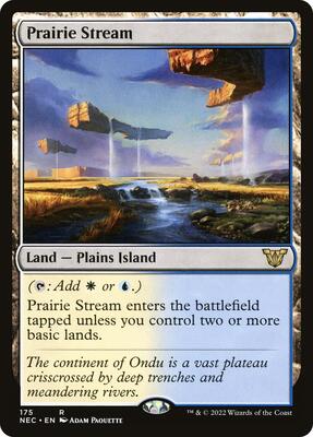 Prairie Stream card from Commander: Kamigawa: Neon Dynasty