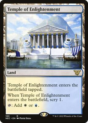 Temple of Enlightenment card from Commander: Kamigawa: Neon Dynasty