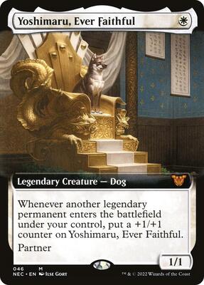 Yoshimaru, Ever Faithful (Extended Art) card from Commander: Kamigawa: Neon Dynasty