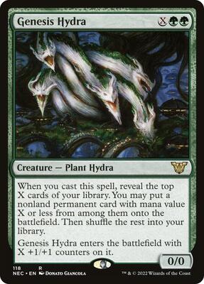 Genesis Hydra card from Commander: Kamigawa: Neon Dynasty