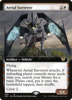Aerial Surveyor (Extended Art) card from Commander: Kamigawa: Neon Dynasty