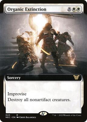 Organic Extinction (Extended Art) card from Commander: Kamigawa: Neon Dynasty