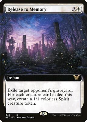 Release to Memory (Extended Art) card from Commander: Kamigawa: Neon Dynasty