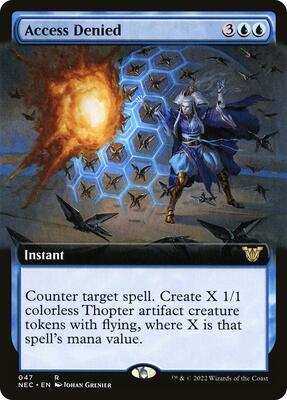 Access Denied (Extended Art) card from Commander: Kamigawa: Neon Dynasty