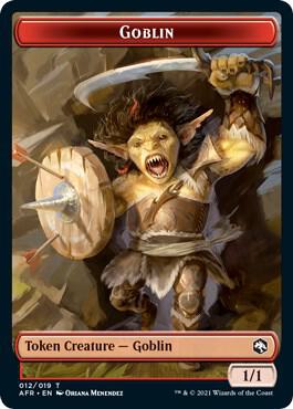 Goblin (012) // Blood (017) Double-Sided Token (Challenger 2022) card from Unique and Miscellaneous Promos
