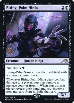 Biting-Palm Ninja card from Prerelease Cards