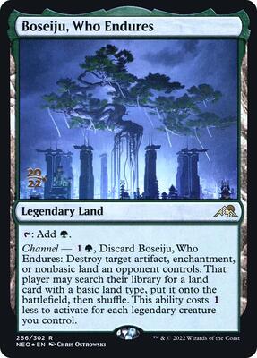 Boseiju, Who Endures card from Prerelease Cards