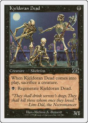 Kjeldoran Dead card from Classic Sixth Edition