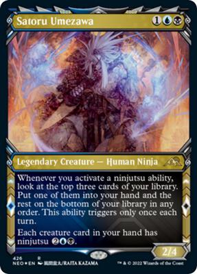 Satoru Umezawa (Showcase) (Foil Etched) card from Kamigawa: Neon Dynasty