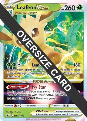 Leafeon VSTAR - SWSH195 card from Jumbo Cards