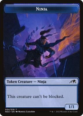 Ninja Token card from Kamigawa: Neon Dynasty