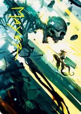 Repel the Vile Art Card (Gold-Stamped Signature) card from Art Series: Kamigawa: Neon Dynasty