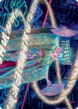 Satsuki, the Living Lore Art Card card from Art Series: Kamigawa: Neon Dynasty