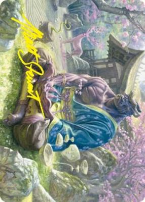 Kosei, Penitent Warlord Art Card (Gold-Stamped Signature) card from Art Series: Kamigawa: Neon Dynasty