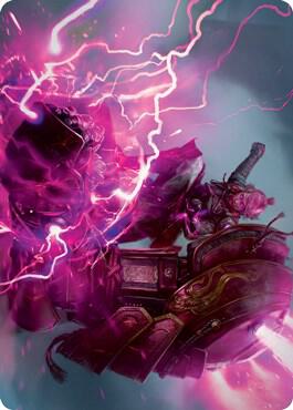 Voltage Surge Art Card card from Art Series: Kamigawa: Neon Dynasty