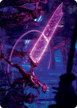 Enormous Energy Blade Art Card card from Art Series: Kamigawa: Neon Dynasty