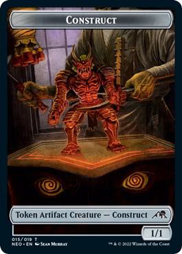 Construct Token (015) card from Kamigawa: Neon Dynasty