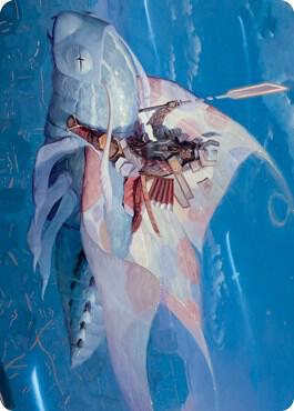 Sky-Blessed Samurai Art Card card from Art Series: Kamigawa: Neon Dynasty