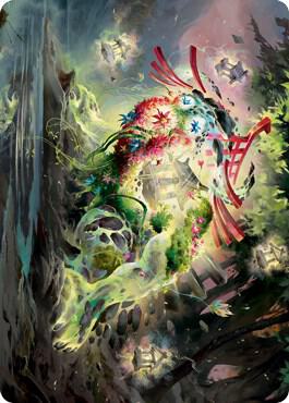 Go-Shintai of Life's Origin Art Card card from Art Series: Kamigawa: Neon Dynasty