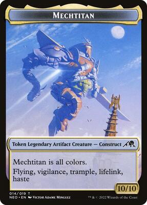 Mechtitan Token card from Kamigawa: Neon Dynasty