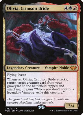 Olivia, Crimson Bride card from Promo Pack: Kamigawa: Neon Dynasty