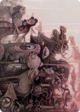 March of Burgeoning Life Art Card card from Art Series: Kamigawa: Neon Dynasty