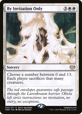 By Invitation Only card from Promo Pack: Kamigawa: Neon Dynasty