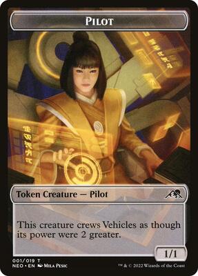 Pilot Token card from Kamigawa: Neon Dynasty
