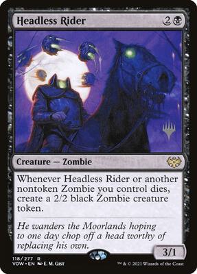 Headless Rider card from Promo Pack: Kamigawa: Neon Dynasty