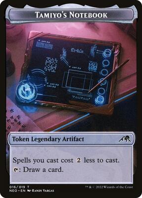Tamiyo's Notebook Token card from Kamigawa: Neon Dynasty