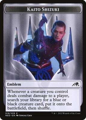 Emblem - Kaito Shizuki card from Kamigawa: Neon Dynasty