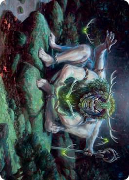 Myojin of Towering Might Art Card card from Art Series: Kamigawa: Neon Dynasty