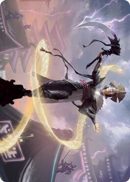 Naomi, Pillar of Order Art Card card from Art Series: Kamigawa: Neon Dynasty