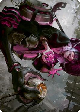 Undercity Scrounger Art Card card from Art Series: Kamigawa: Neon Dynasty