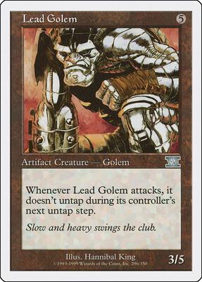 Lead Golem card from Classic Sixth Edition