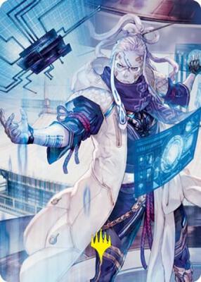Tameshi, Reality Architect Art Card (53/81) (Gold-Stamped Signature) card from Art Series: Kamigawa: Neon Dynasty