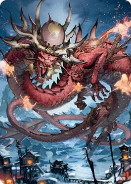 Atsushi, the Blazing Sky Art Card (61/81) card from Art Series: Kamigawa: Neon Dynasty