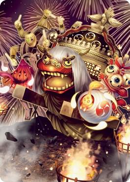 March of Reckless Joy Art Card card from Art Series: Kamigawa: Neon Dynasty