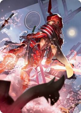 Peerless Samurai Art Card card from Art Series: Kamigawa: Neon Dynasty