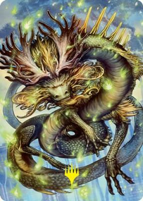 Kura, the Boundless Sky Art Card (Gold-Stamped Signature) card from Art Series: Kamigawa: Neon Dynasty
