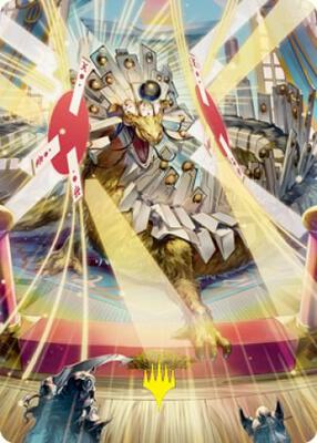 Spirit-Sister's Call Art Card (Gold-Stamped Signature) card from Art Series: Kamigawa: Neon Dynasty