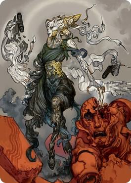 Tamiyo, Compleated Sage Art Card card from Art Series: Kamigawa: Neon Dynasty