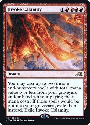 Invoke Calamity card from Prerelease Cards