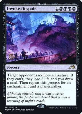 Invoke Despair card from Prerelease Cards